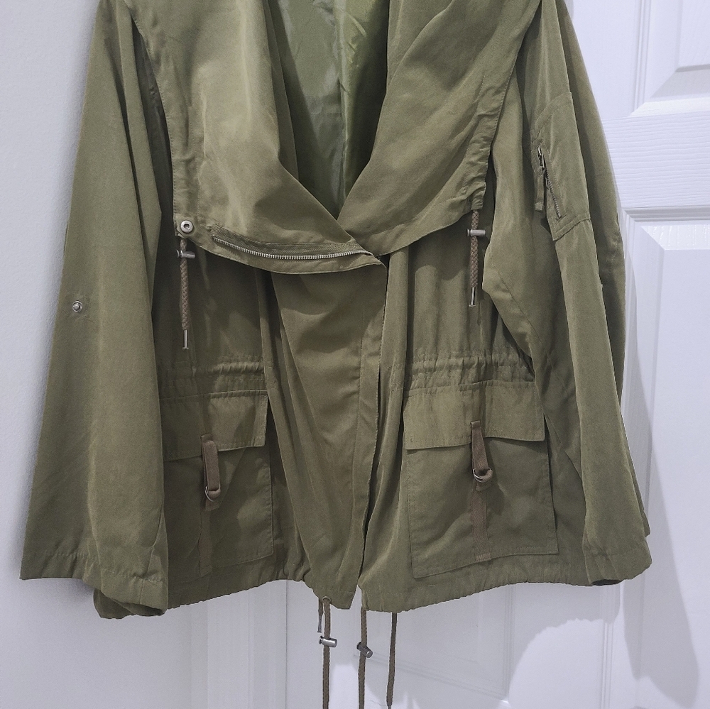 Simply Be UK ❤️ Full Zip Drawstring Hooded Jacket 24/26 Like New - Picture 4 of 12